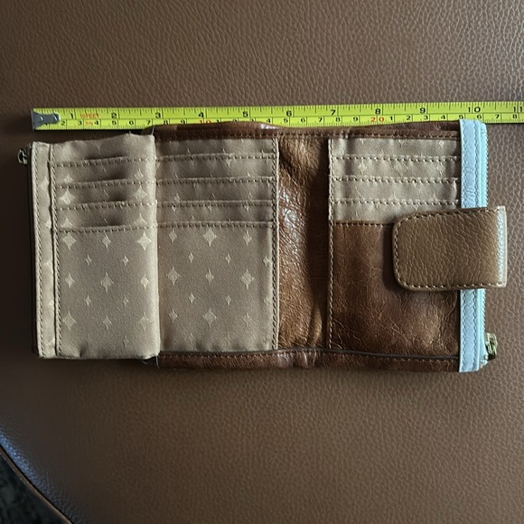 Fossil leather trifold long live vintage wallet - Picture 7 of 8